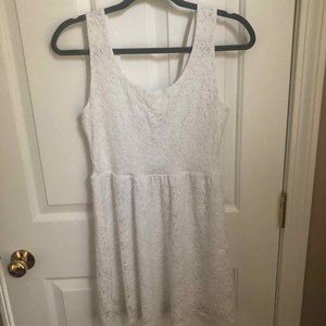 White Lace Dress Size M